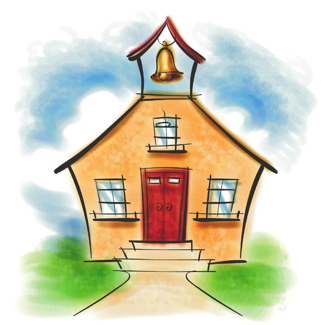  School house drawing